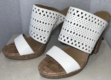 REPORT- MAYA Raakel Woven Corked Heel Mule Size 9