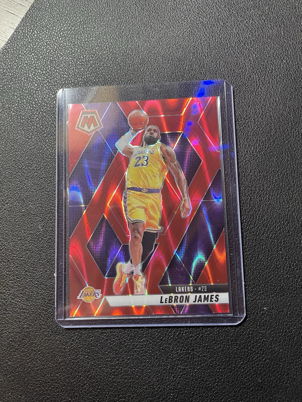 2024-25 Panini Mosaic LeBron James Red Seismic Mosaic /299 #180