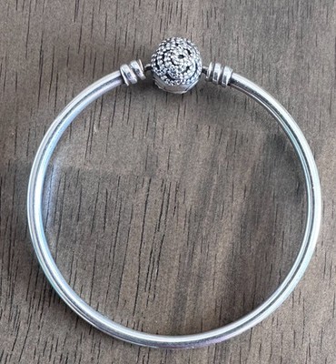 PANDORA Disney ばけ Pandora x Disney Beauty and the Beast Rose Clasp Bangle 590748CZ