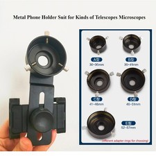 Metal Universal Telescope Mobile Phone Clip Holder Foldable Photography Mount
