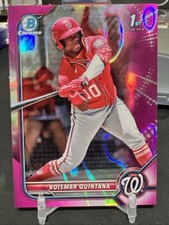 2022 Bowman Chrome Prospects Fuchsia Lava Refractor /199 Roismar Quintana 1ek2