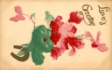 multilingual, Love's Greeting, Carte Postale, Tarjeta postal, Helge Postcard