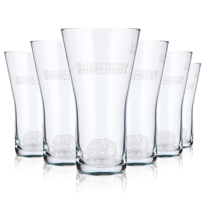 6x Somersby Cider Glas 0,5l Becher Cidergläser Logo Satiniert