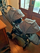 Baby Jogger City Select Lux Convertible Single/Double Stroller Granite