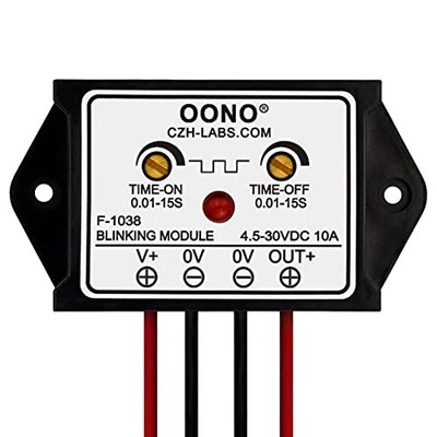 DC 4.5-30V 10Amp Blinking Flasher Module, Normally Open