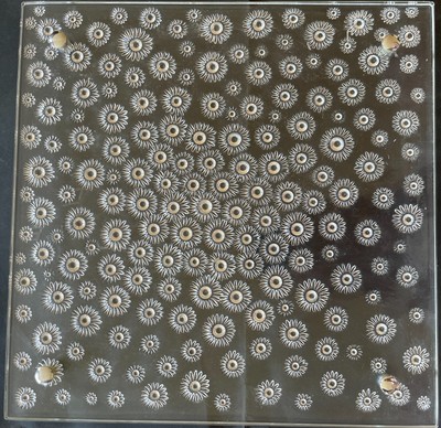 LALIQUE Käseplatte / Tischmitte Kristall Modell Asters GM Neu