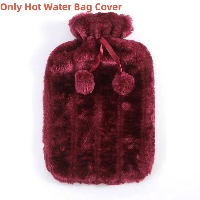 With Plush Cover Rubber Winter Hand Feet Warmer