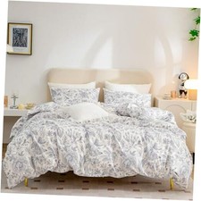 Duvet Cover Set - Floral Brushed Microfiber Bedding, 3 Pieces King Floral 1