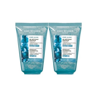 2 x Yves Rocher Pure Algue - Ultra Frisches Gesichtsreinigungsgel 125ml