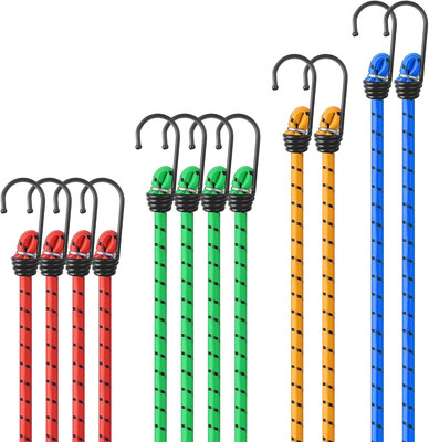 Wantli 12Er Set Spanngurte Universal, Spanngummi Mit Haken, Gepäckspanner Expand