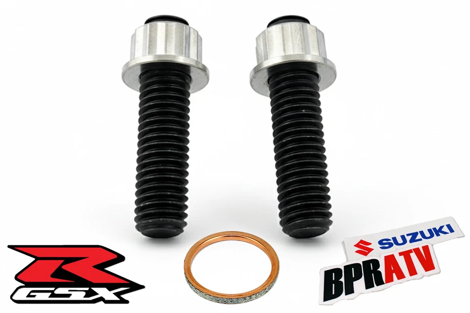 92-94 Suzuki DR650SE DR650SES Tacos Ti Tuercas Escape Colector Junta Kit de Reparación Foto 2 de 4