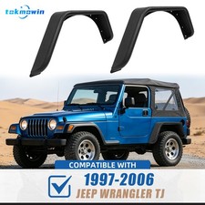 Steel Rear Tube Fender Flares For Jeep Wrangler Tj Unlimited 1997-2006 2 Door