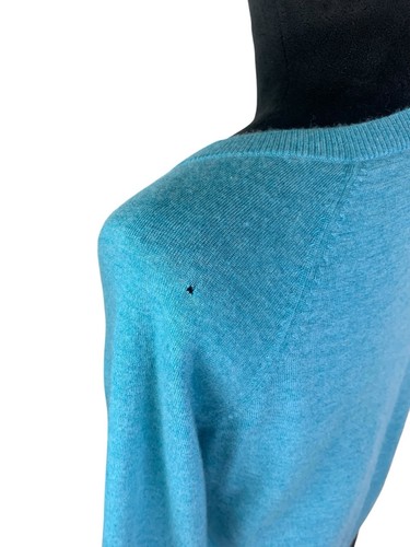 Boden 100% Cashmere Soft Blue Cardigan Shrug Size 12 *Read* - Picture 4 of 19