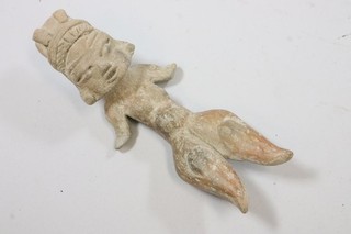 15 cm Olmekische Terrakotta Fruchtbarkeitsfigur Mexiko Golfküstenregion (IK332)