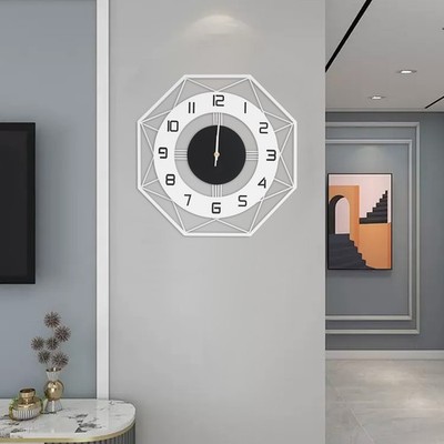 Decorative Wall Clock Analog+ Numbers Modern Wall Clock Silent Sweep for Home