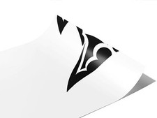 Rwraps Sharks and Rays Great White Gloss Vinyl Film Wrap 59in x 6in Vinyl