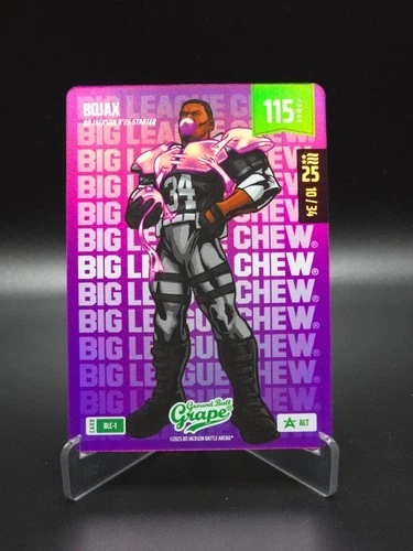 BoJax Bo Jackson Battle Arena Big League Chew Alt Purple Football NSCC #10/34