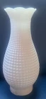 Vintage Milk glass Hobnail Corn Oil Lamp Chimney