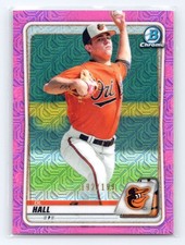 2020 Bowman Chrome #BCP-238 D.L. Hall Prospects Mojo Refractor Pink #/199