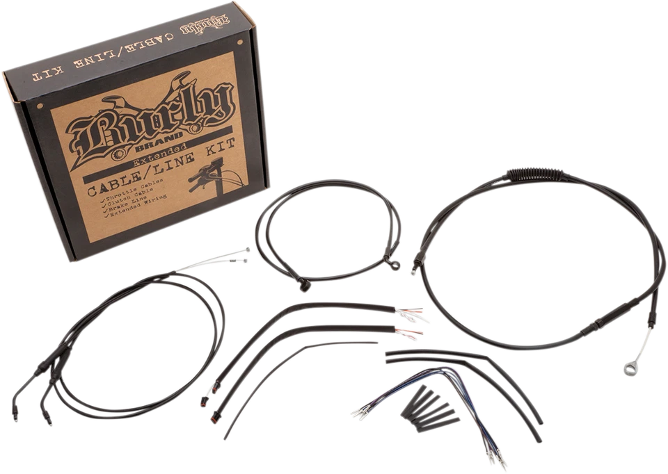 Kits de cabo e linha de freio Burly B30-1106 14-22 Harley-Davidson ferro 883 XLN - Imagem 2 de 2