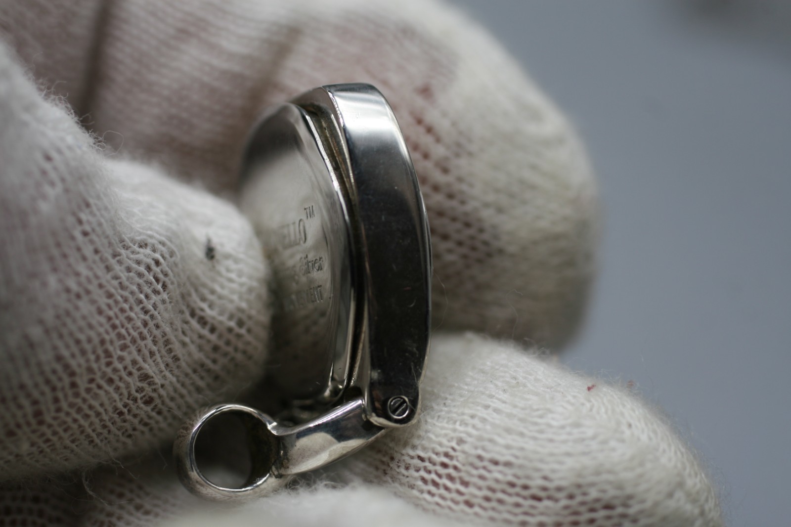 Gianello Sterling Silver womens   pendant watch