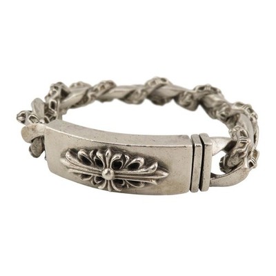 CHROM HERZEN Floral ID Fancy Armband 13 Glieder Sterling Unisex 【A】