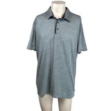 Royal Robbins Mens XXL Gray Merino Wool Blend Polo Shirt ROYCL-S76 Standard Fit