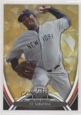 2013 Bowman Platinum Gold CC Sabathia #83 HOF fm0