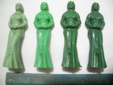 4 RARE MARX ROBIN HOOD MAID MARIANS WOMEN FEMALES 1/32 54MM 60MM PLASTIC PLAYSET