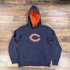 Chicago Bears Nike Hoodie Boys Large Blue Fleece Pullover Hooded Sweatshirt NFL