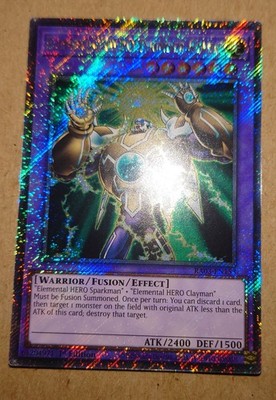 YUGIOH ELEMENTARHELD DONNERRIESE PLATIN SECRET RARE NM RA03-DE153