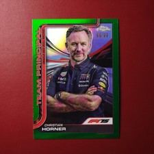 2025 Topps Chrome F1 Green Refractor Christian Horner #192 99/99 Final Print