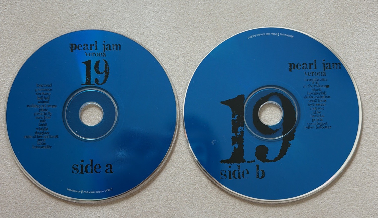 Pearl Jam 2000 Official Live Bootleg #19 Verona Italy 6/20/00 Arena di Verona