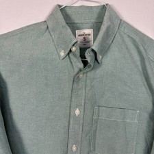 Gap Men s Modern Oxford Shirt Small Green Long Sleeve Button Down Cotton