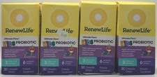 4PK RenewLife Kids Probiotic ~ 30 Chewable Tablets Each ~ Berry FLVR ~ EXP 7/26
