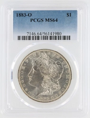 1883-O Morgan Silver Dollar PCGS MS64 S$1 New Orleans Minted No Reserve