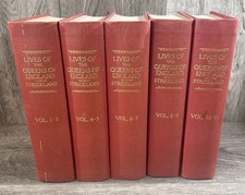 1850 Lives of the Queens of England Agnes Strickland 11 Volumes 5 Books NICE