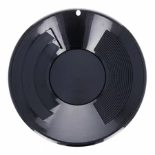 ASR Outdoor 10" Inch Black Dual Riffle Gold Panning Pan for Mining Prospecting