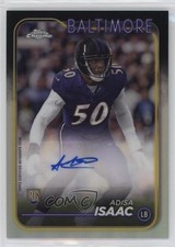 2024 Topps Chrome Rookie Auto Adisa Isaac #RA-AIS Auto 1ip7