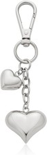 Heart KeyChain for Women Bagchain Gold Silver Fashion Keychains Accessories