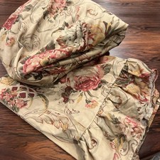 Rare Vintage Ralph Lauren Guinevere Cotton full fitted sheet ruffled Pillow Case