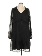 Walmart Women Black Casual Dress L