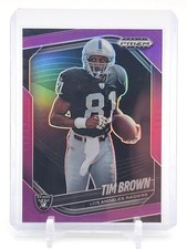 TIM BROWN 2025 PANINI PRIZM BLACK PURPLE /99 #114 LOS ANGELES RAIDERS Q2215
