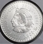 Photo of a 1947 Mexico 5 Pesos Silver from an eBay listing that sold on Jul 8, 2026