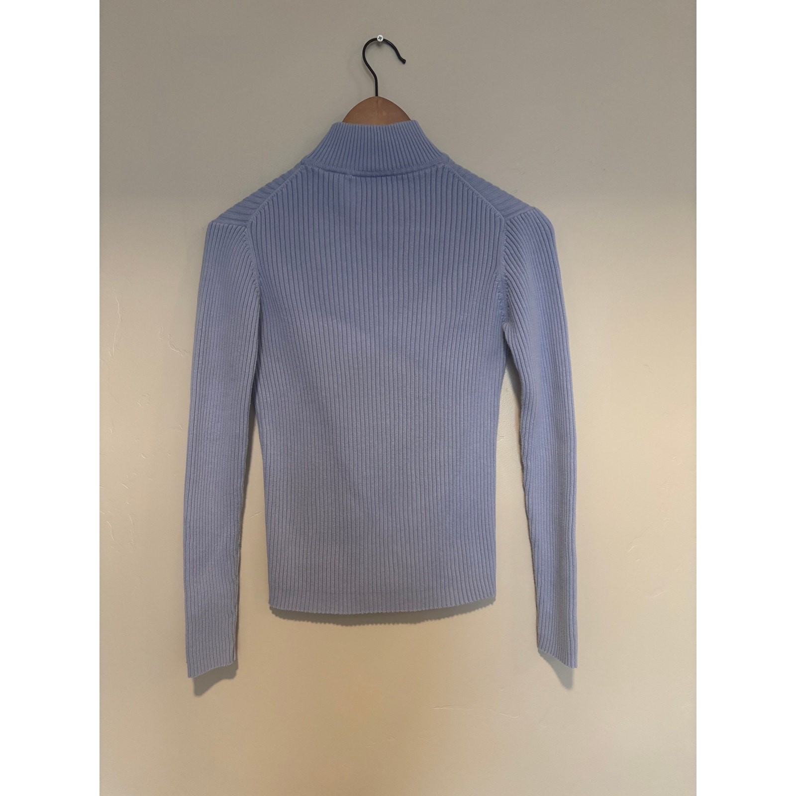 Croft & Barrow Blue Basic Turtle Neck Sweater Wom… - image 2