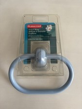 Vtg 1995 Rubbermaid 6  Blue Slate Plastic Towel Ring New Old Stock MADE IN USA