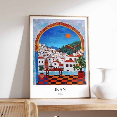 4_Iran Poster, Islamisches Dekor, Islamische Kunst, Nahostkunst, Iran Geschenk, Iran T