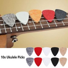 10x Felt Ukulele Picks Plectrums Multi Colors Musical Instrument Accessories