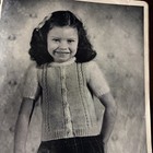 Vintage Doreen Book #400 Children's Easy to Knit 10 Sweater Designs 15 Pgs. 1947 — photo 10