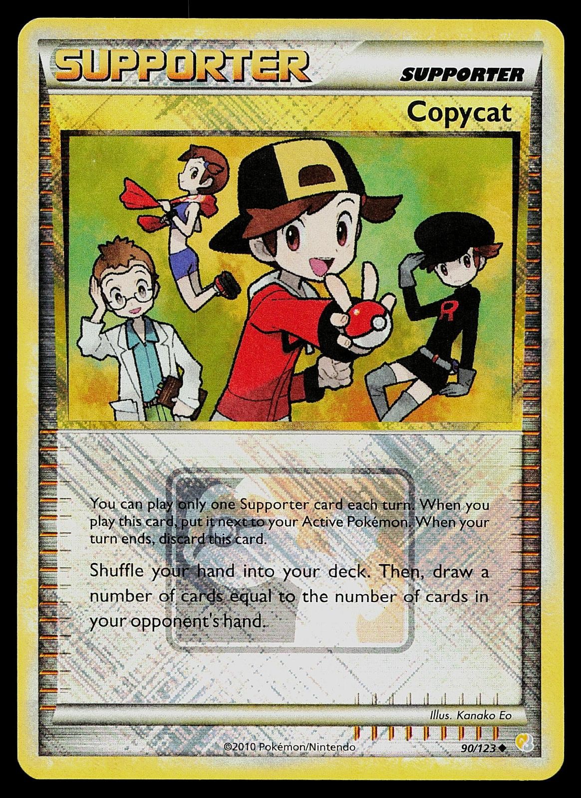 Pokemon Card - Copycat (League Promo) Crosshatch 90/123 Holo Reverse Holo Promo